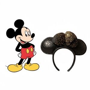Black Mickey Mouse Ears Headband